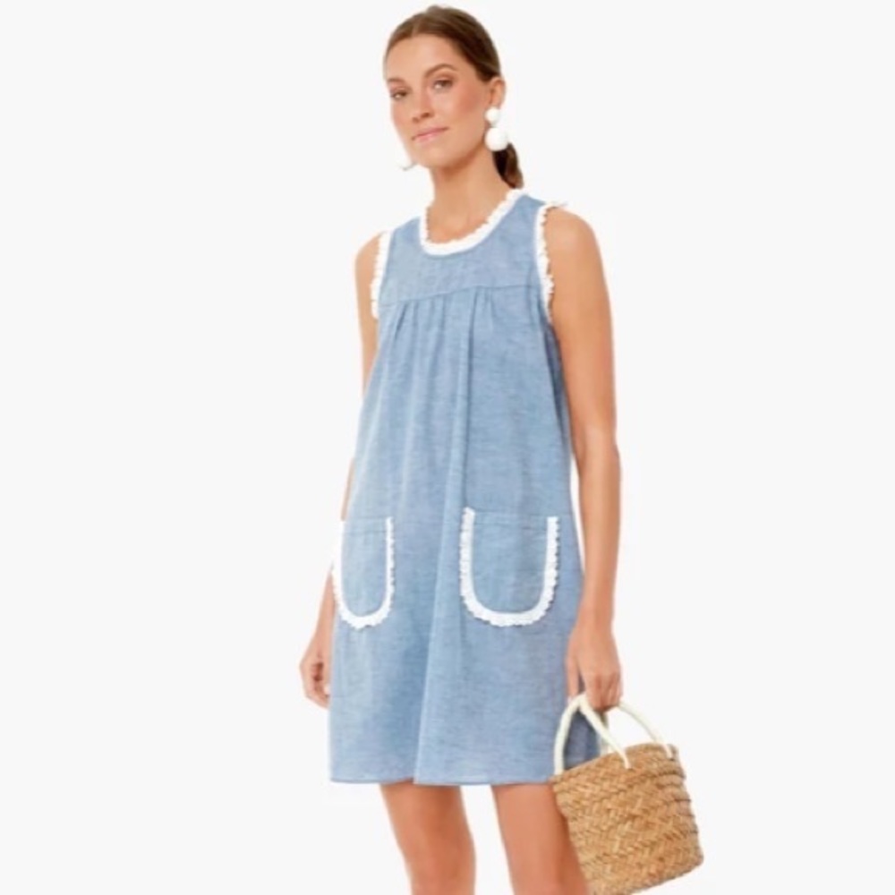 Tuckernuck Chambray Lottie Dress - Size Small
